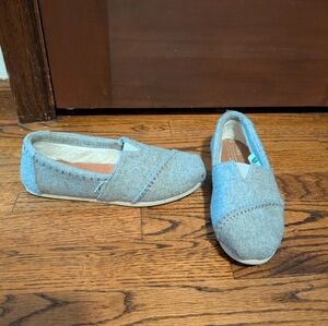 Gray TOMS Slip-On Shoes